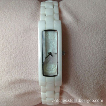 2013 New Fashionable Luxury High-quality Ceramic Strap Shell Cameo Watch